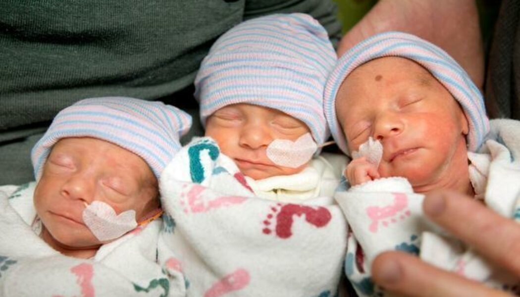 En California una mujer ha dado a luz trillizas sin haberse sometido a tratamientos de fertilidad