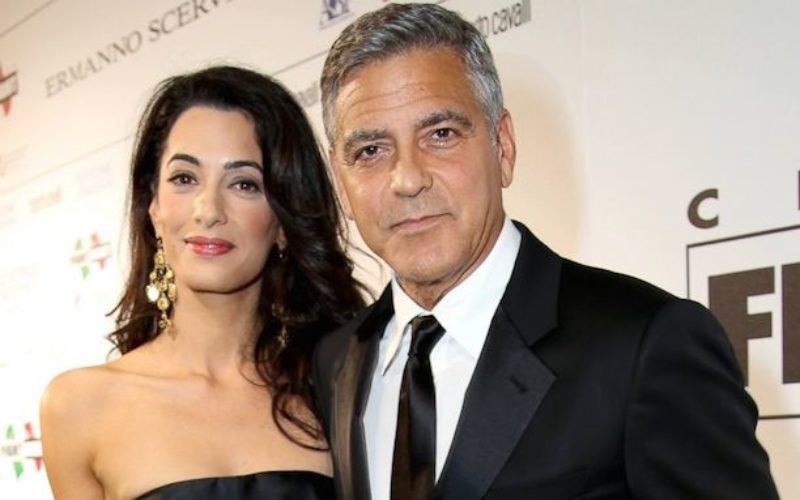 GEORGE CLOONEY Y SU ESPOSA AMAL ESPERAN GEMELOS