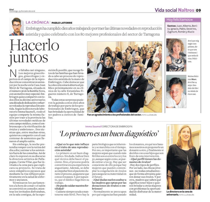 Hacerlo Juntos: celebración 10 años