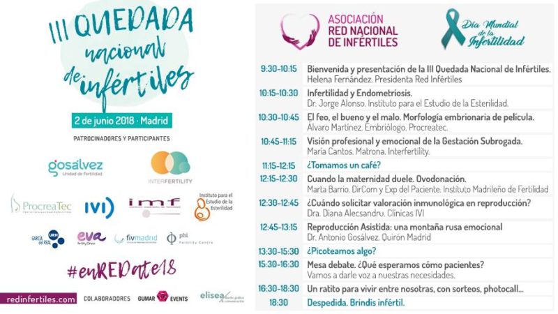 La asociación Red Nacional de Infértiles organiza su III Quedada Nacional con motivo del día Mundial de la Infertilidad