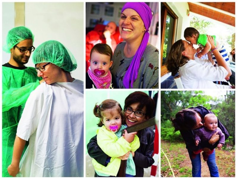 Mujeres que han sido madre después de superar un cáncer de mama
