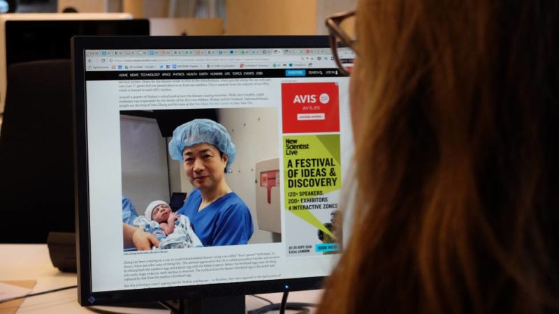 Nace un bebé con la nueva técnica de 'tres padres genéticos'