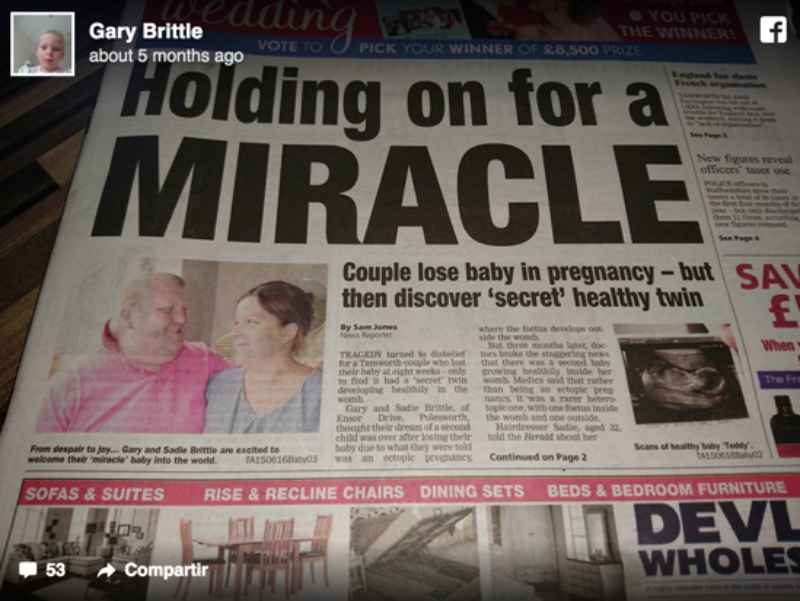 Pierde a su hijo a las 8 semanas de gestación y la barriga le sigue creciendo