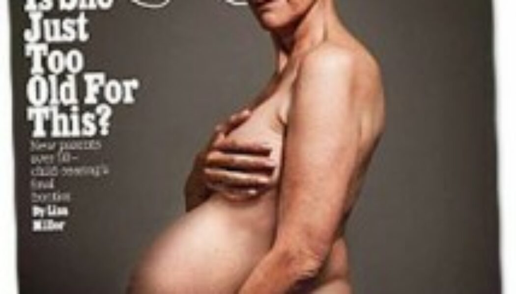 Polémica portada de New York Magazine sobre el embarazo tardío
