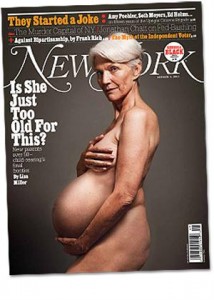Polémica portada de New York Magazine sobre el embarazo tardío