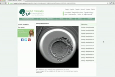 Por primera vez, una pareja puede observar desde casa el desarrollo de sus embriones