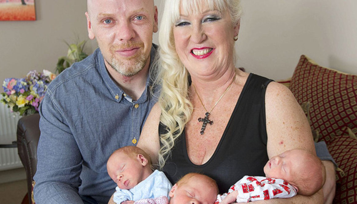 Una abuela de 55 años ha dado a luz a trillizos en Reino Unido