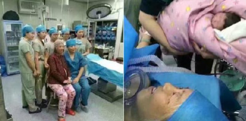 Una mujer china de 64 años da a luz con apoyo de la ciencia